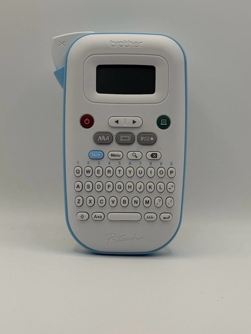 Brother P-Touch PT-N10 Handheld Label Maker Blue White Portable Organizer